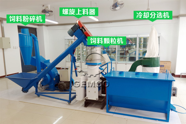 中型飼料顆粒機(jī)流水線 中型飼料顆粒機(jī)流水線